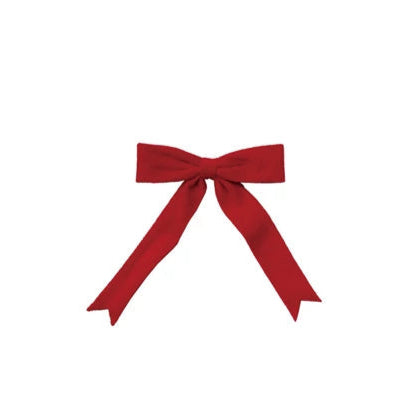 Velvet Clip-on Bow