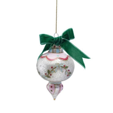 Antique Glass Painted Ornament