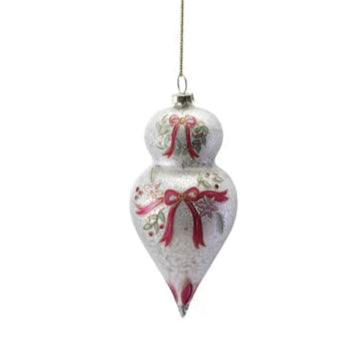 Antique Glass Painted Ornament