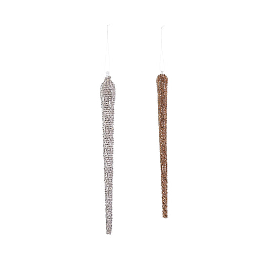 Rhinestone Icicle Ornament