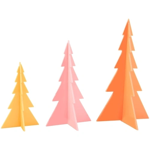 Orange/Peach/Yellow Acrylic Trees