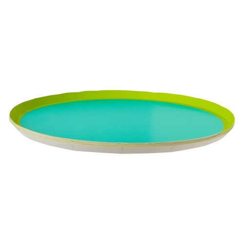 Teal and Green Dinner Plate