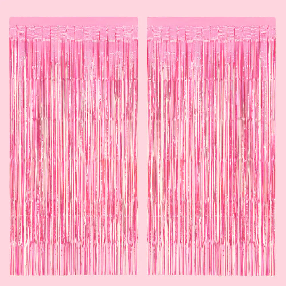 Hot Pink Foil Curtain