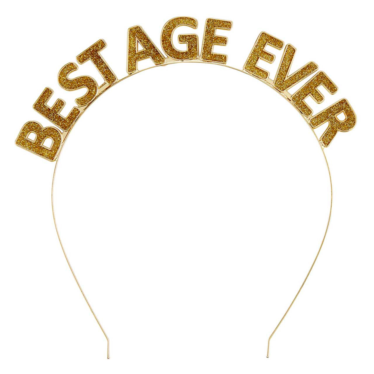 Best Age Ever Gold Headband