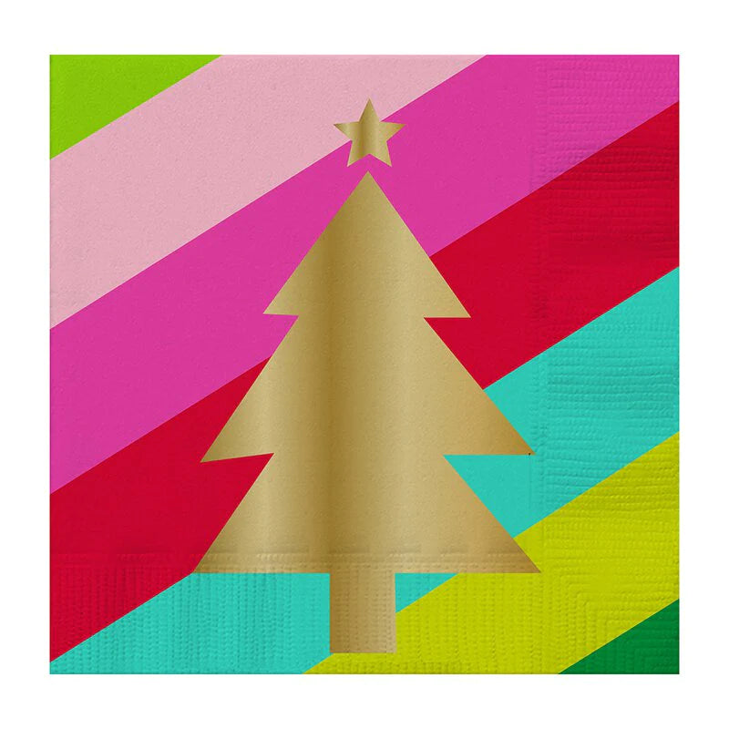 Gold Christmas Tree Napkins