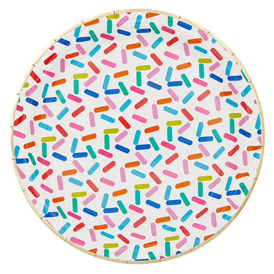 Sprinkle Birthday Paper Plates