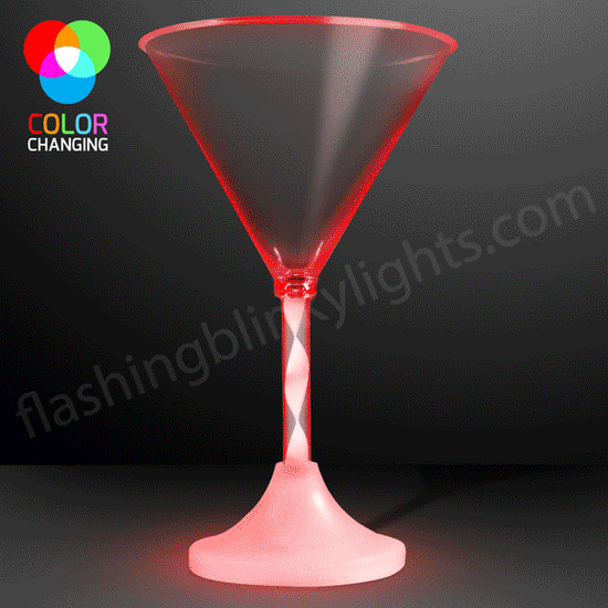 Light Up Martini Glass