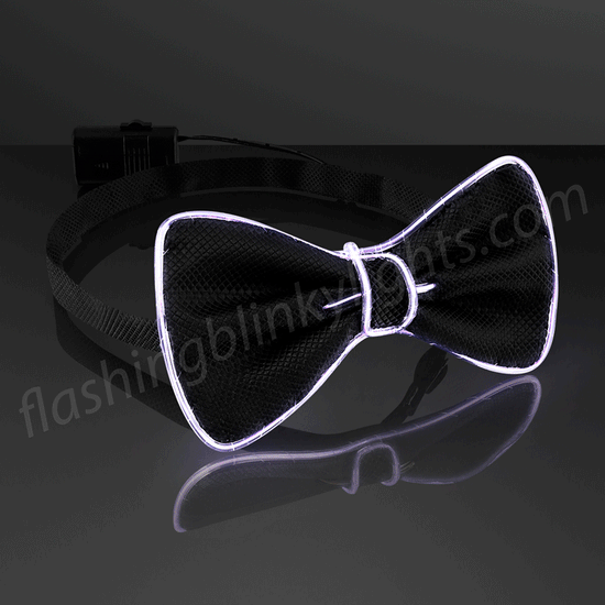 Load image into Gallery viewer, White Light Bow Tie
