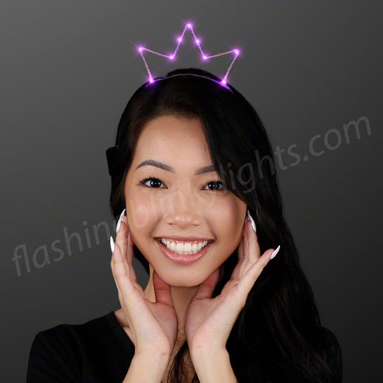 Pink LED Starlight Crown Princess Tiara