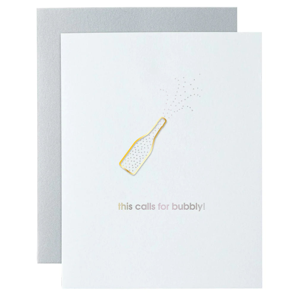 This Calls for Bubbly Paper Clip Card