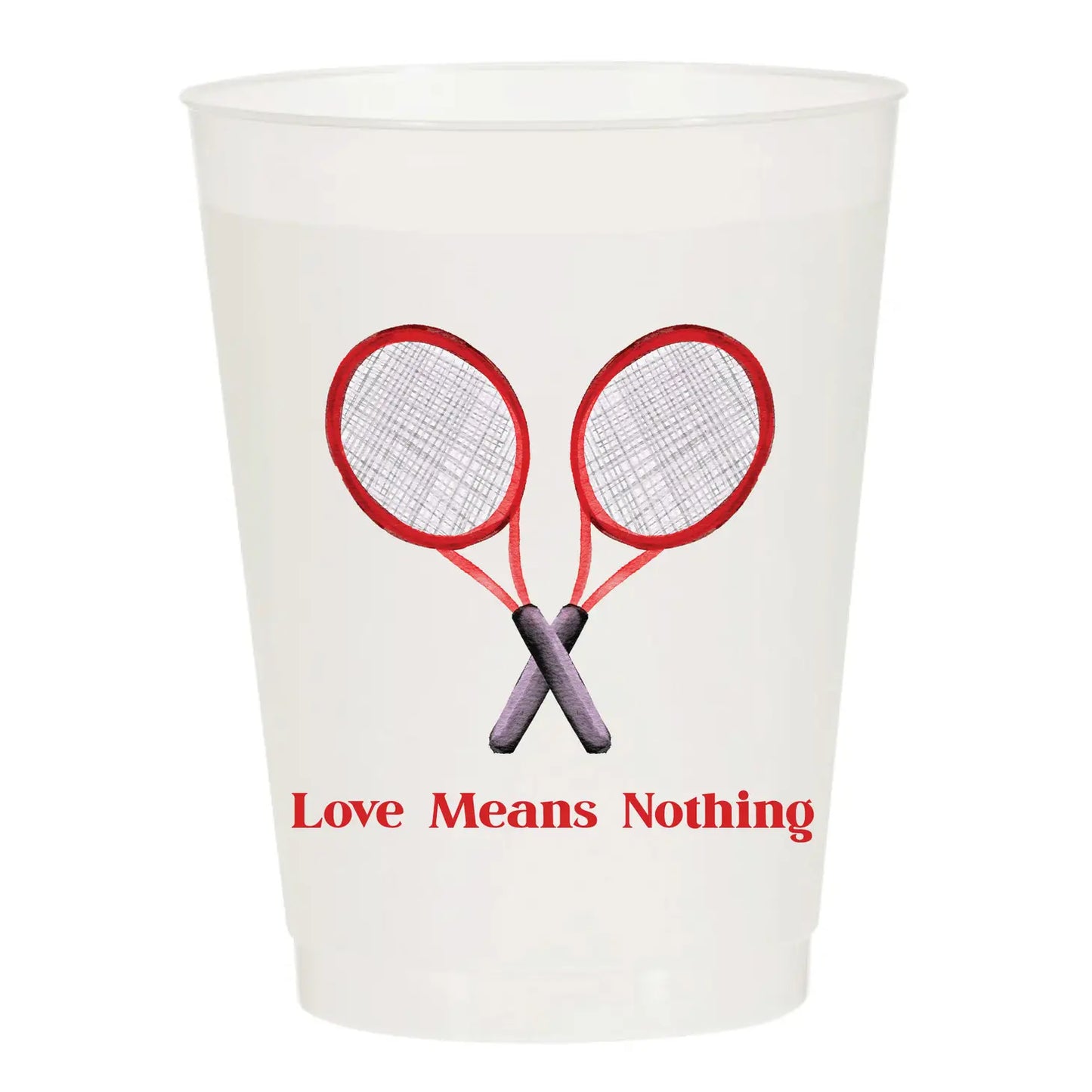 Love Means Nothing Tennis Watercolor Cups