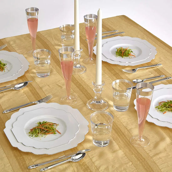 Baroque White Dessert Plate
