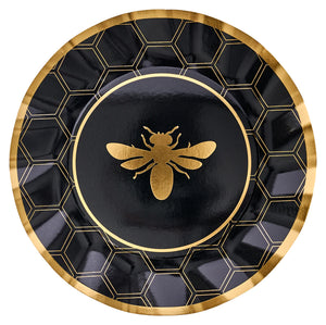 Wavy Honeybee Dinner Plates