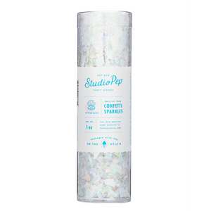 Iridescent Confetti Tube