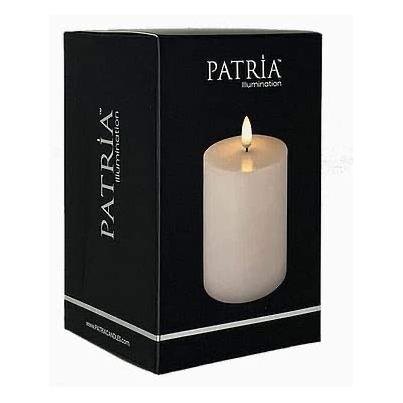 Load image into Gallery viewer, 4&amp;quot; Ivory Patria Candle
