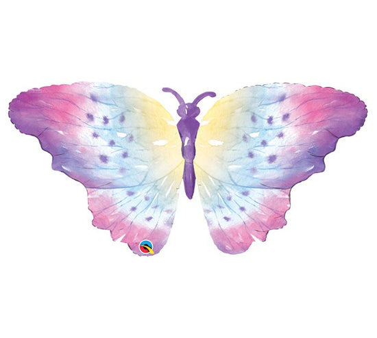 44" Watercolor Butterfly Mylar