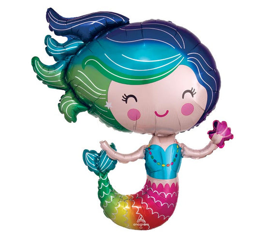 30" Colorful Mermaid Balloon