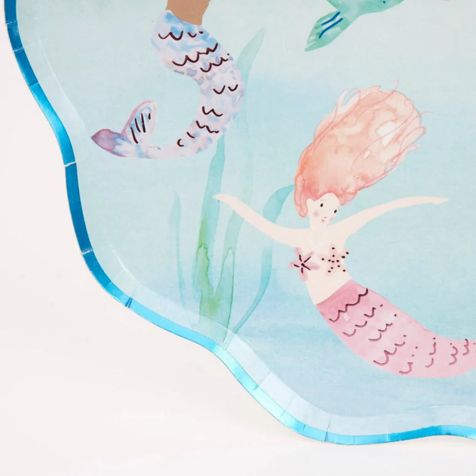Mermaids Swimming Plates