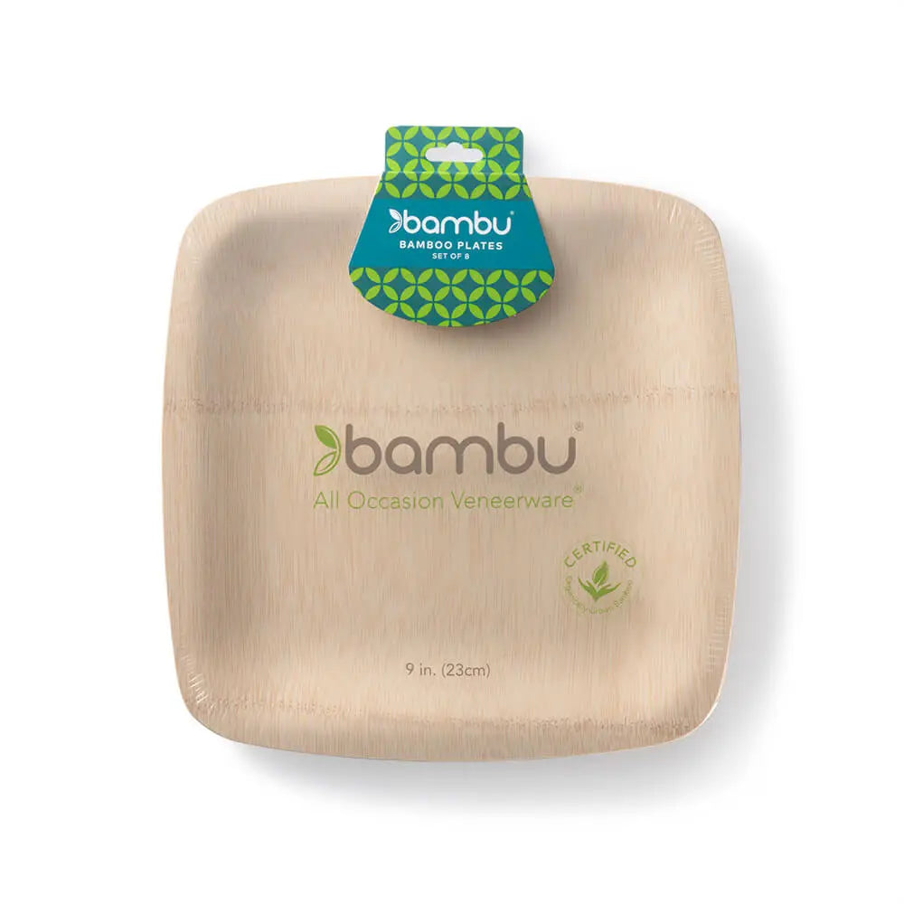 Square Bamboo Dinner Plate