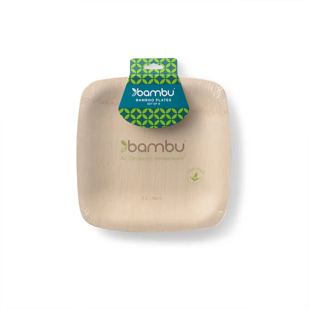 Square Bamboo Appetizer Plates