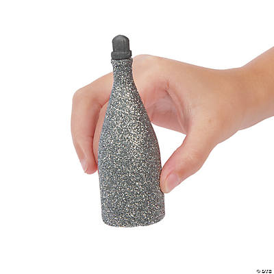 Mini Silver Glitter Champagne Bubbles