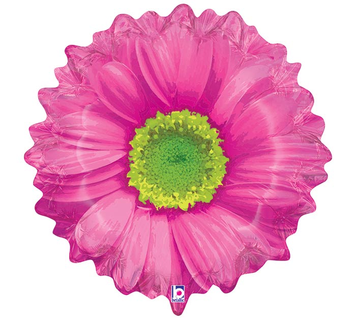 Bright Blooms Pink Mylar Balloon