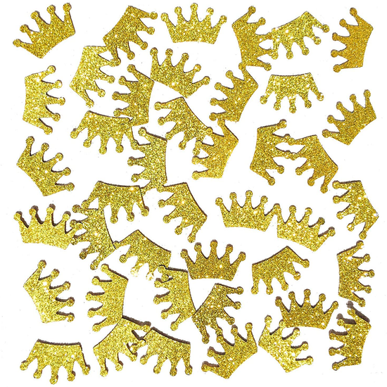 Gold Glitter Crown Confetti