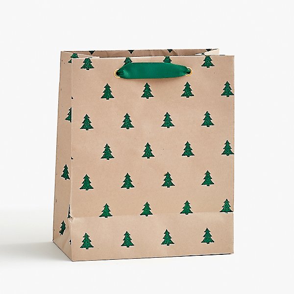 Green Glitter Tree Bag