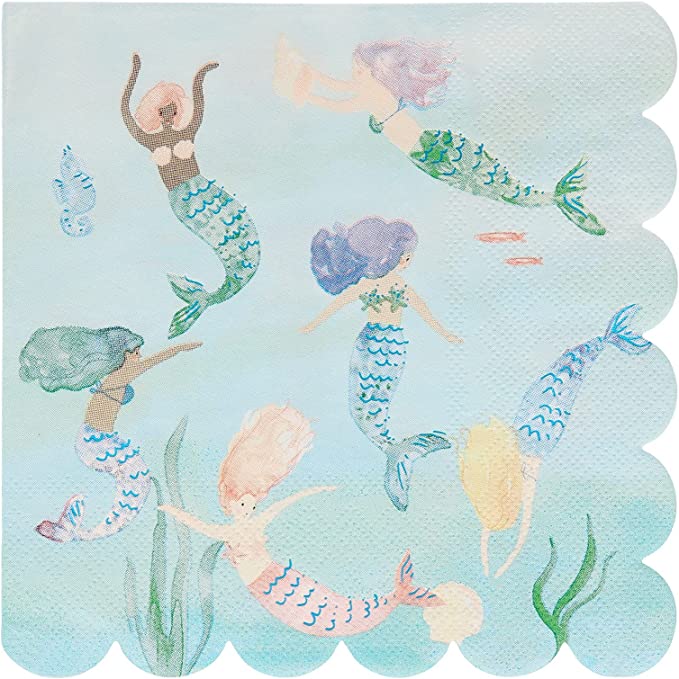 Mermaid Swimming Napkins
