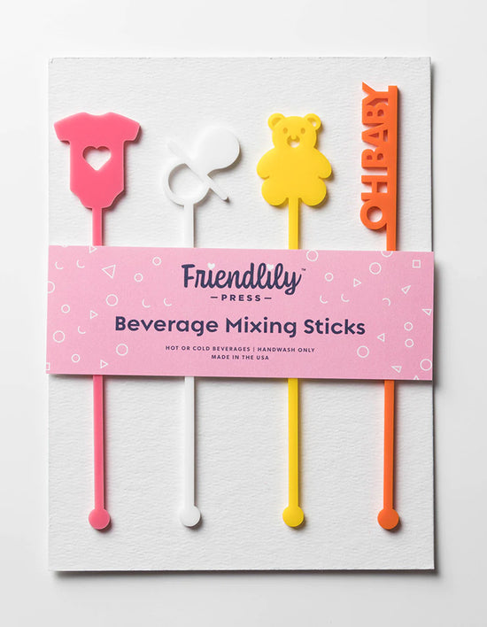 Load image into Gallery viewer, Baby Girl Drink Stirrers
