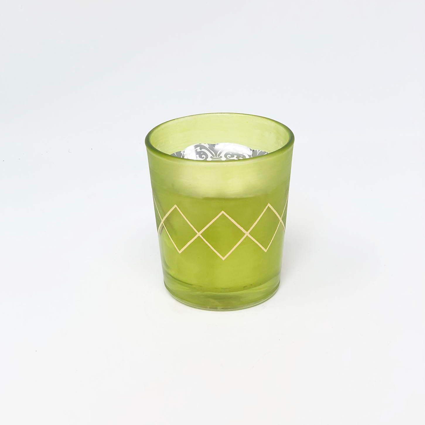 Green Zig Zag Candle