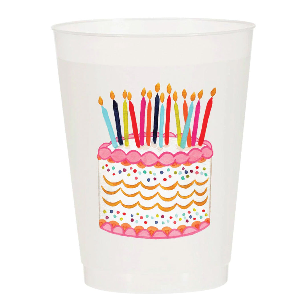 Birthday Cake Watercolor Cup