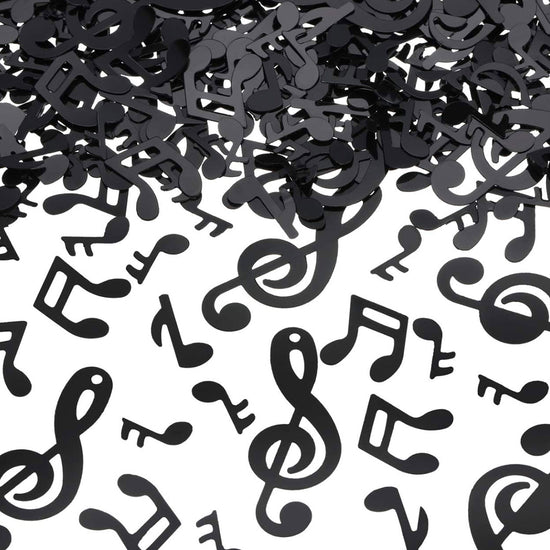 Black Music Note Confetti