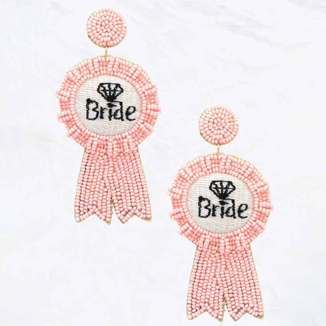 Bride Ribbon Earrings