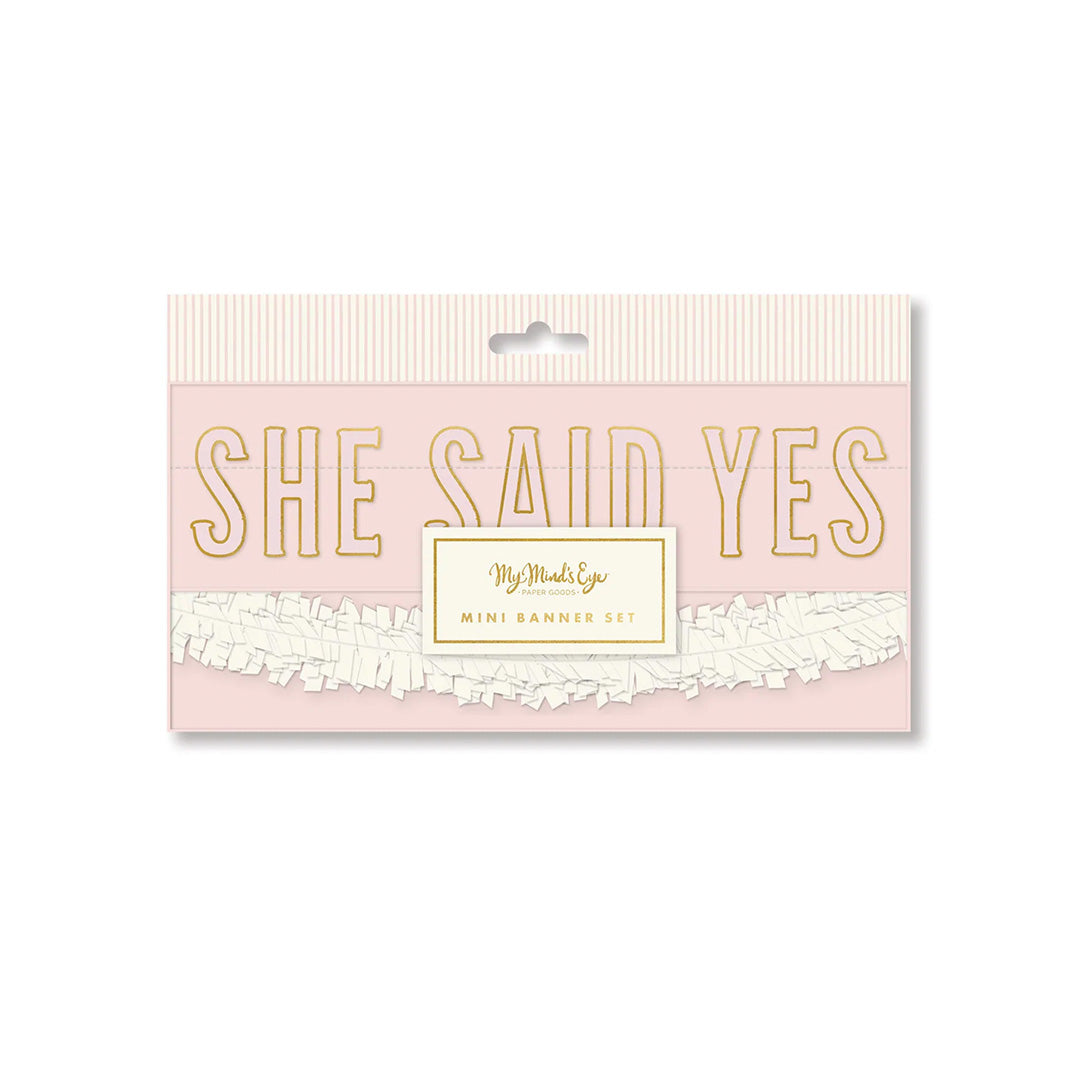 Bride to Be Mini Banner Set