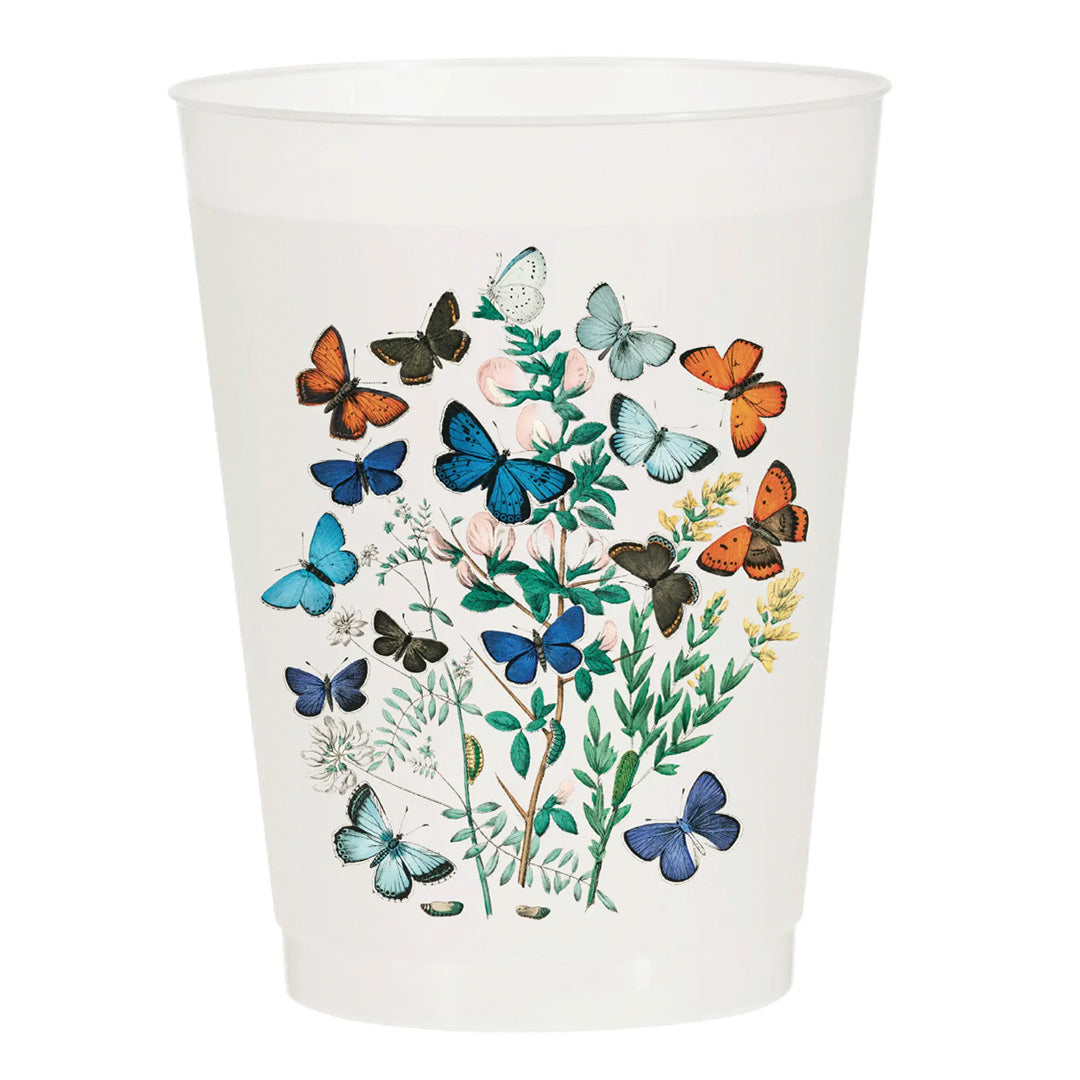 Butterfly Watercolor Collage Cup