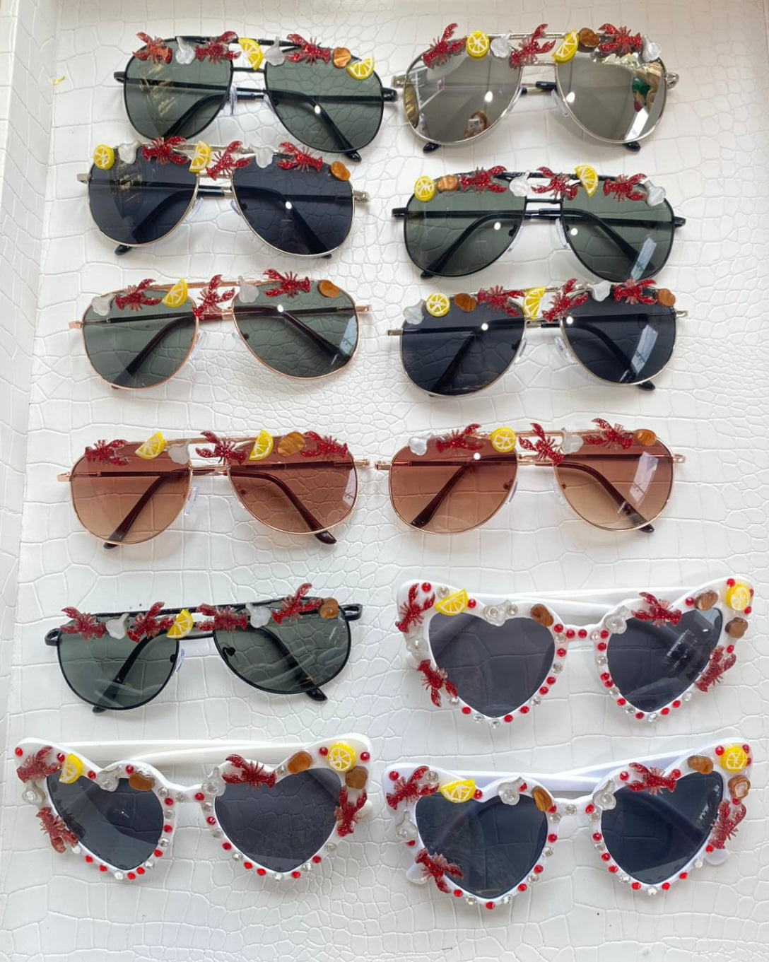 Load image into Gallery viewer, Custom Crawfish Boil Sunglasses

