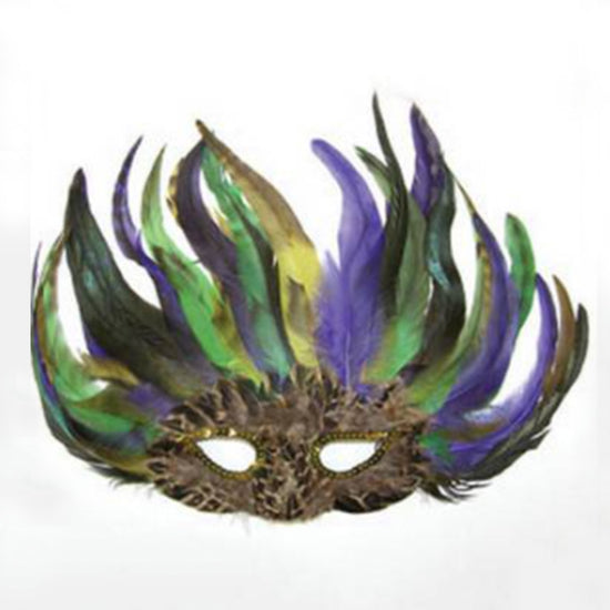 Feather Mardi Gras Mask