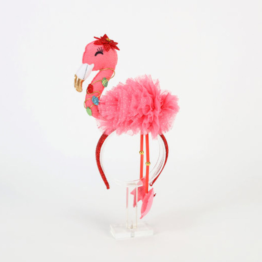 Load image into Gallery viewer, Flamingo Christmas Headband

