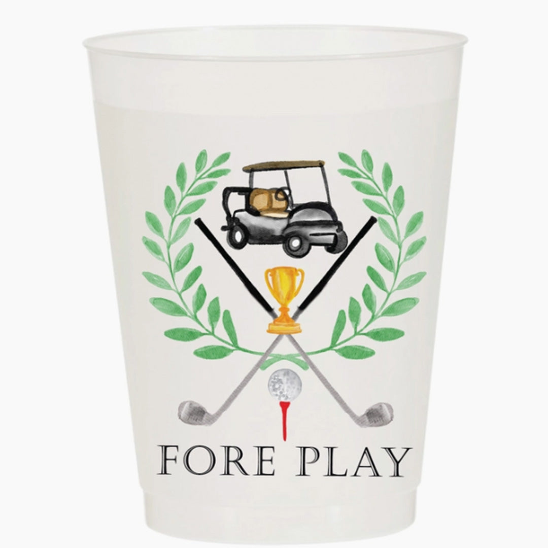 Load image into Gallery viewer, Fore Play Golf Watercolor Reusable Cups
