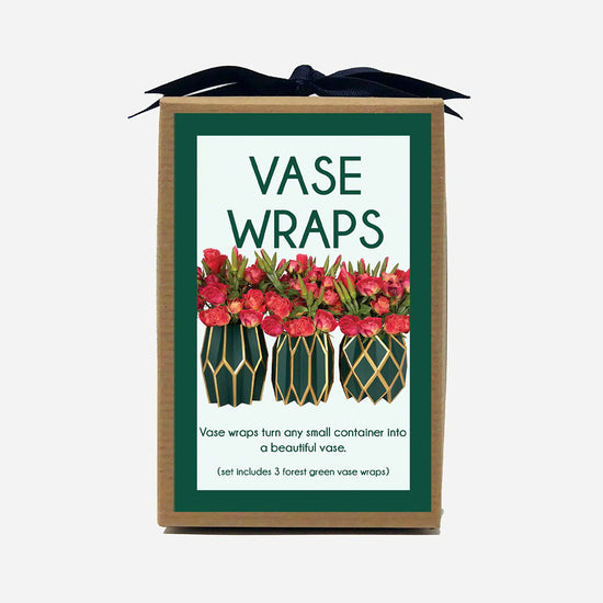 Forest Green Vase Wraps