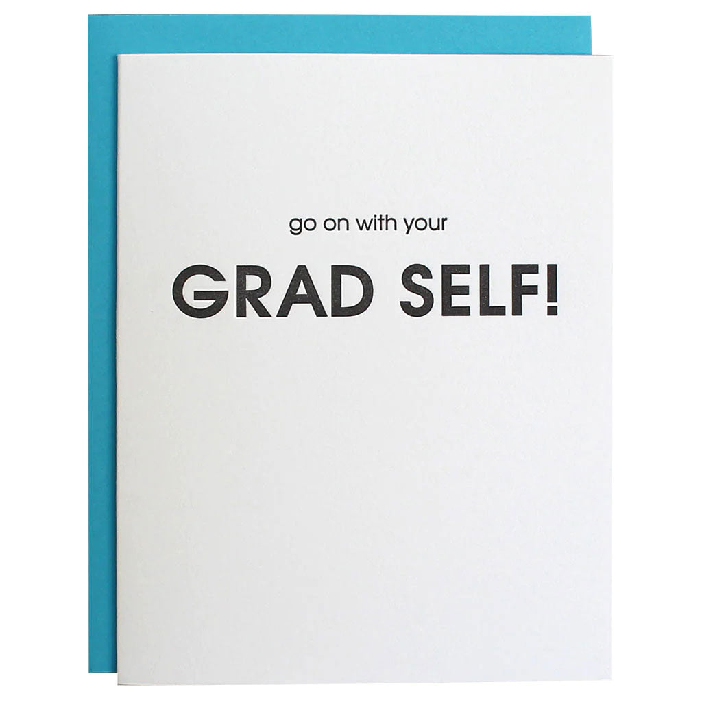 grad card message Your Grad Self Letterpress Card – Sparkle and Swag Party