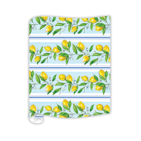 Load image into Gallery viewer, Hand-painted Lemons Table Runner
