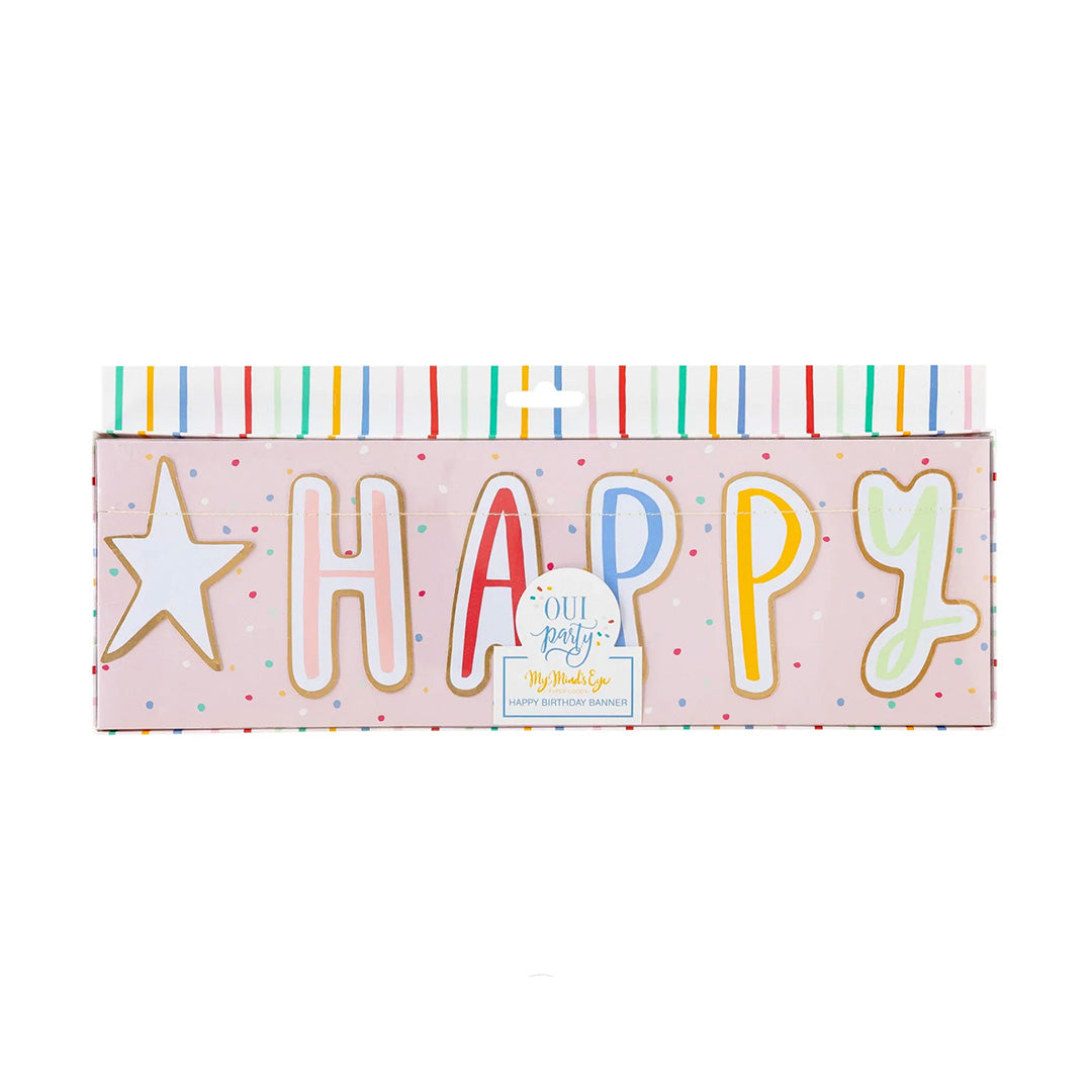 Happy Birthday Pastel Banner