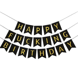 Happy F*cking Birthday Banner