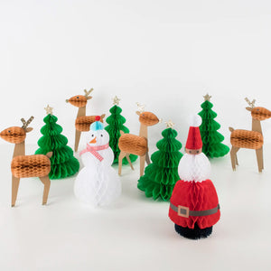 Honeycomb Christmas Characters