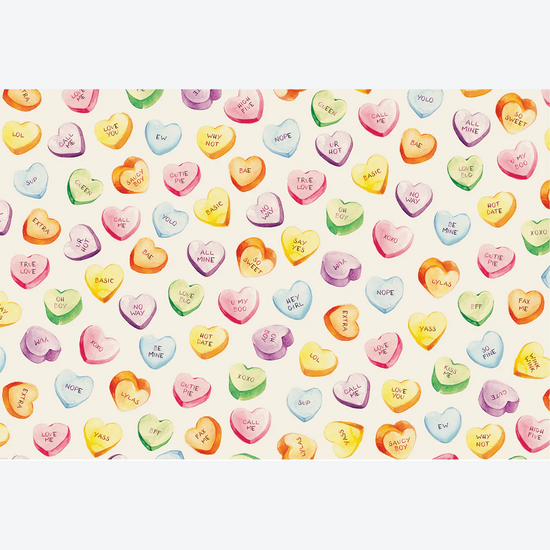 Conversation Hearts Placemat- Pad of 24