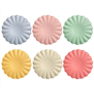 Large Bamboo Mixed Color Plate Set
