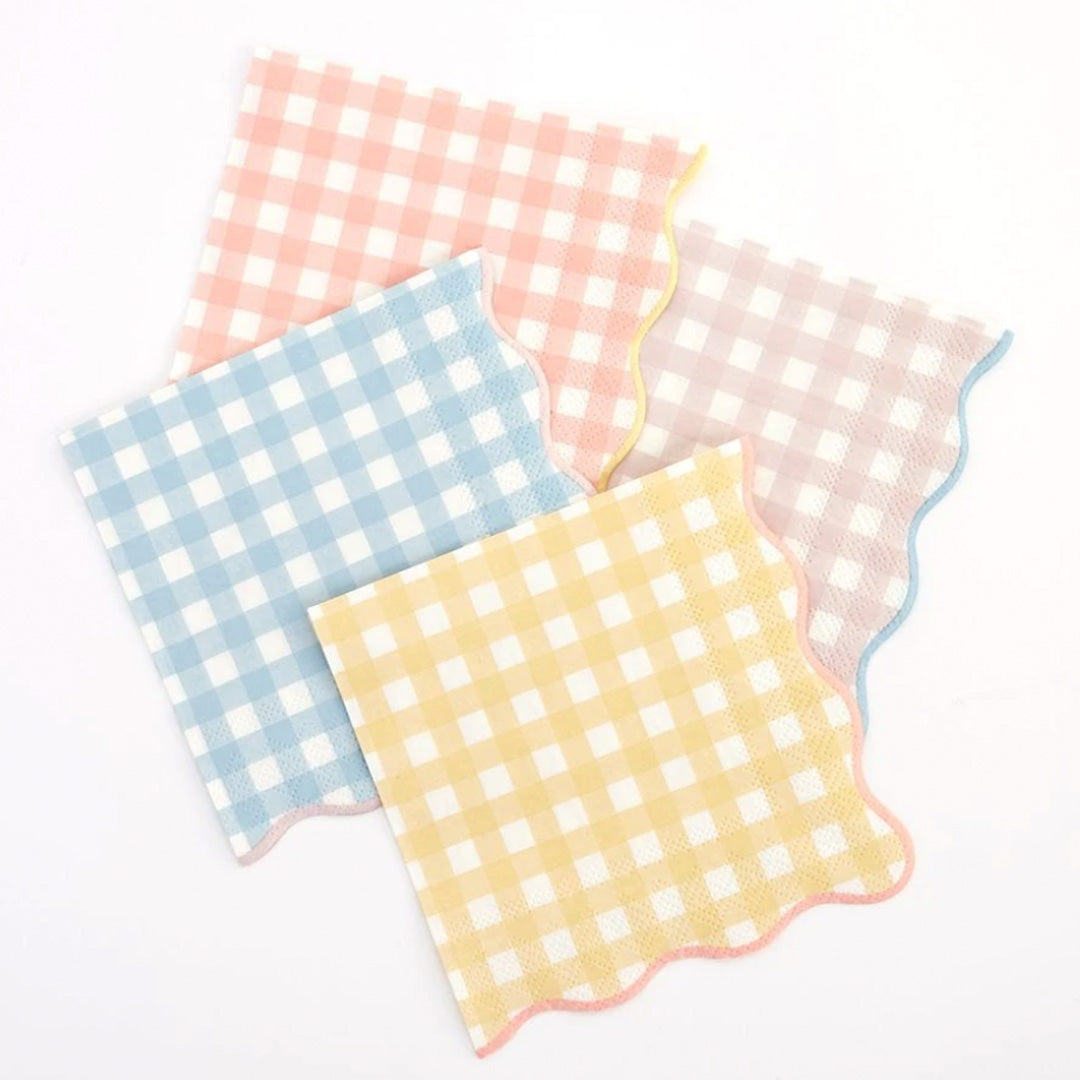 Load image into Gallery viewer, Large Gingham Napkins
