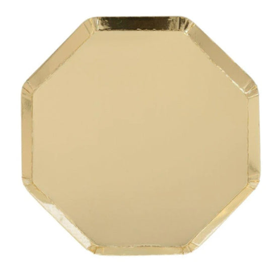 Large Gold Octagonal Plate